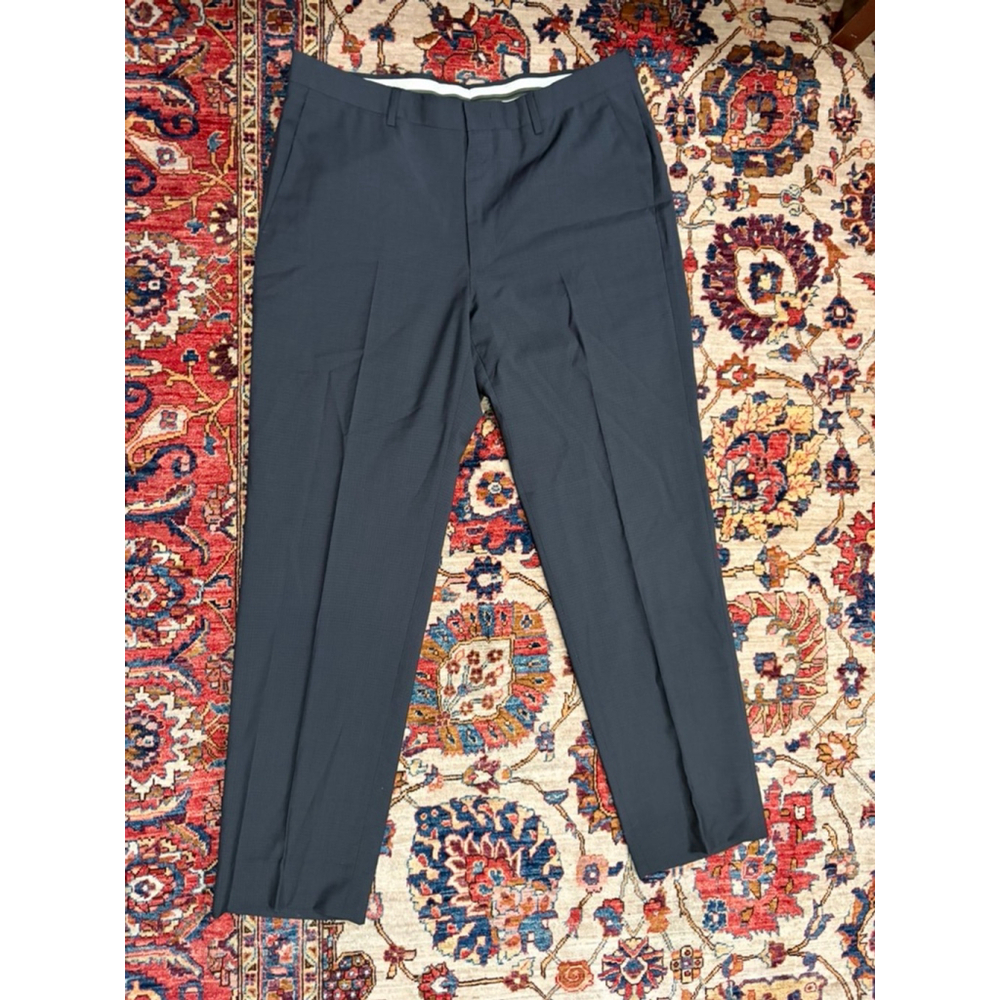 Z Zegna City Wool Dress Trousers Gray Italy Mens Size 54R